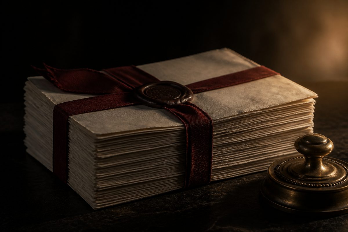 Bound and sealed contract documents