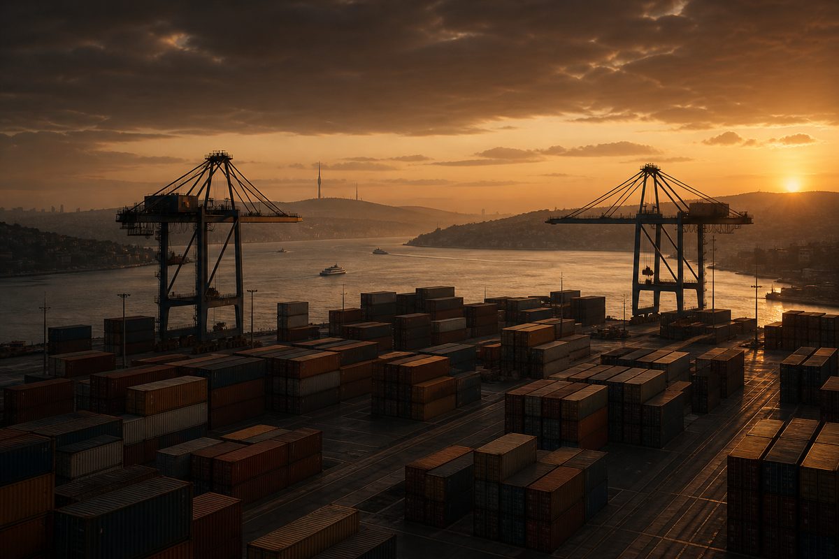 Container terminal on the Bosphorus